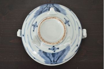 江戸期　古伊万里　染付　線香立(仏具、香炉)(R-047424)
