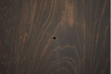 鐵秀作　木製翁面(木彫、彩色、能面、銀座和光)(R-047428)