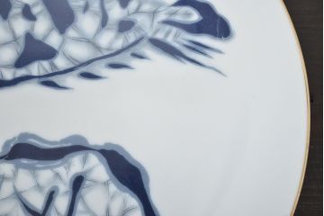 昭和レトロ　名陶(MEITO)　魚図　ケーキ皿セット(洋食器)(R-047429)