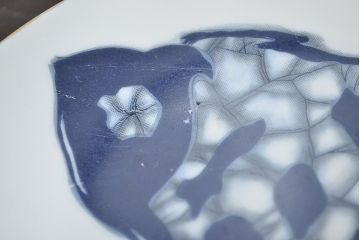 昭和レトロ　名陶(MEITO)　魚図　ケーキ皿セット(洋食器)(R-047429)