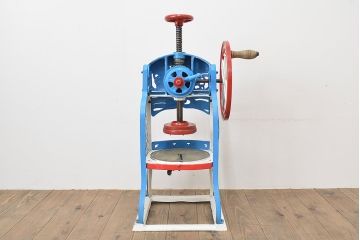 昭和レトロ　古い手回し　かき氷機(手動式)(R-047430)