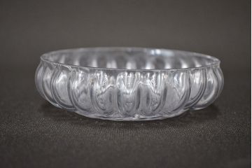 江戸ガラス　小皿(型吹きガラス、ギヤマン、ぎやまん)(R-047437)