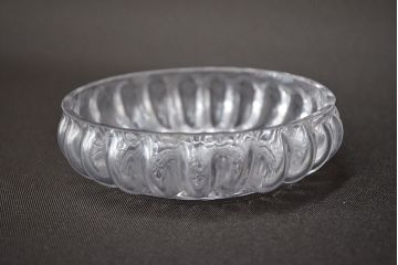 江戸ガラス　小皿(型吹きガラス、ギヤマン、ぎやまん)(R-047437)