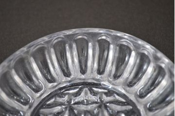 江戸ガラス　小皿(型吹きガラス、ギヤマン、ぎやまん)(R-047437)