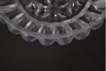 江戸ガラス　小皿(型吹きガラス、ギヤマン、ぎやまん)(R-047437)