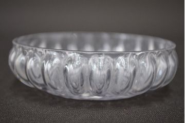 江戸ガラス　小皿(型吹きガラス、ギヤマン、ぎやまん)(R-047437)