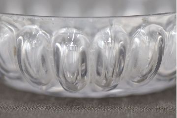 江戸ガラス　小皿(型吹きガラス、ギヤマン、ぎやまん)(R-047437)