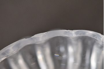 江戸ガラス　小皿(型吹きガラス、ギヤマン、ぎやまん)(R-047437)