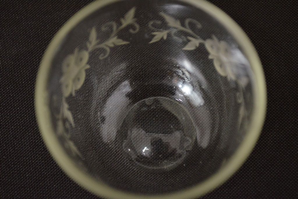 江戸ガラス　切子盃(ギヤマン、ぎやまん、吹きガラス、杯)(R-047438)