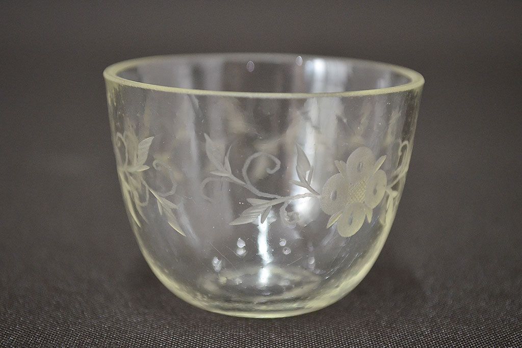 江戸ガラス　切子盃(ギヤマン、ぎやまん、吹きガラス、杯)(R-047438)