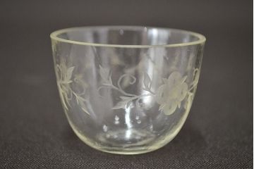 江戸ガラス　切子盃(ギヤマン、ぎやまん、吹きガラス、杯)(R-047438)