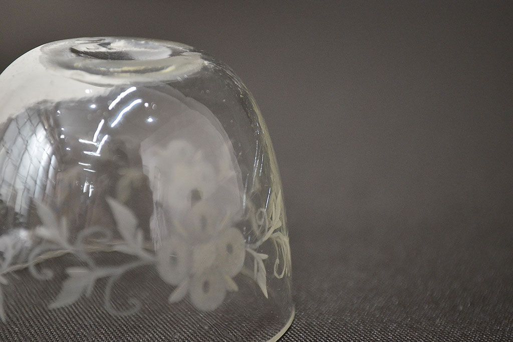 江戸ガラス　切子盃(ギヤマン、ぎやまん、吹きガラス、杯)(R-047438)