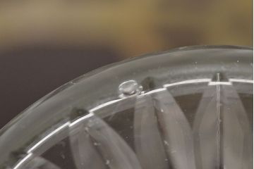 昭和初期　古い切子ガラス　アイスペール(氷入れ、アイスバスケット)(R-047439)