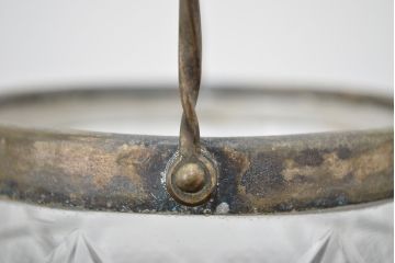 昭和初期　古い切子ガラス　アイスペール(氷入れ、アイスバスケット)(R-047439)