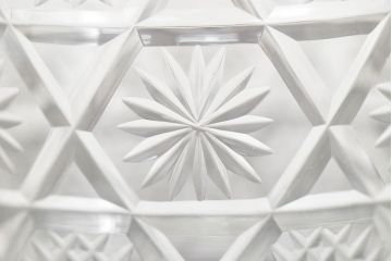 昭和初期　古い切子ガラス　アイスペール(氷入れ、アイスバスケット)(R-047439)
