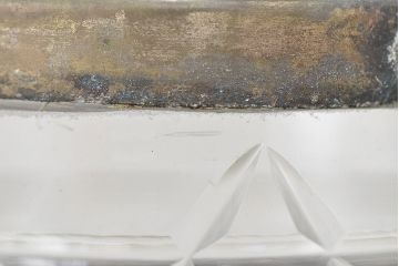 昭和初期　古い切子ガラス　アイスペール(氷入れ、アイスバスケット)(R-047439)