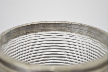 昭和レトロ　古い　アイスペール2点(アルミ、ガラス、日本製、アイスバスケット)(R-047440)