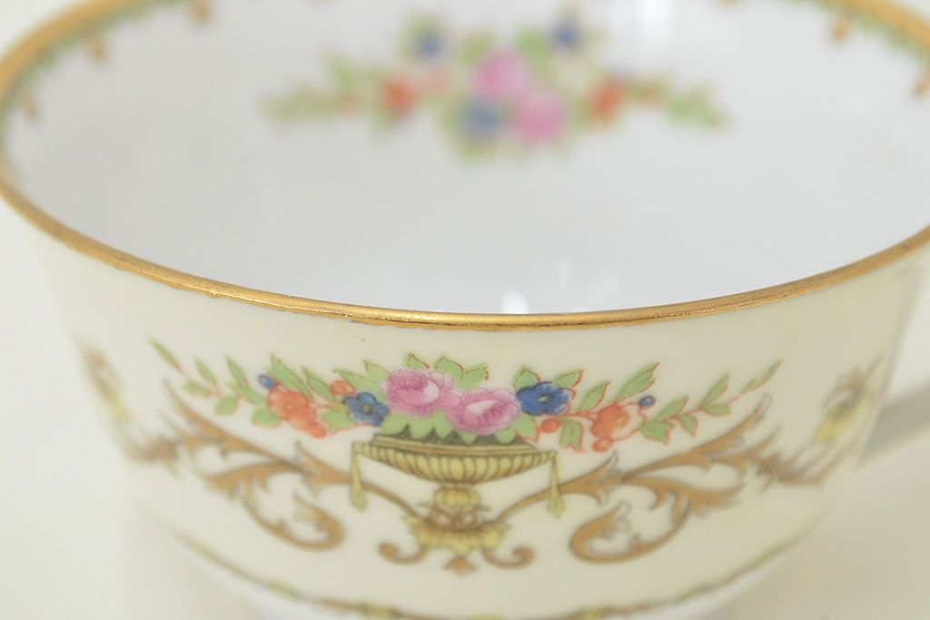オールドノリタケ　カップ&ソーサー　ケーキ皿など3点(洋食器、Noritake)(R-047443)