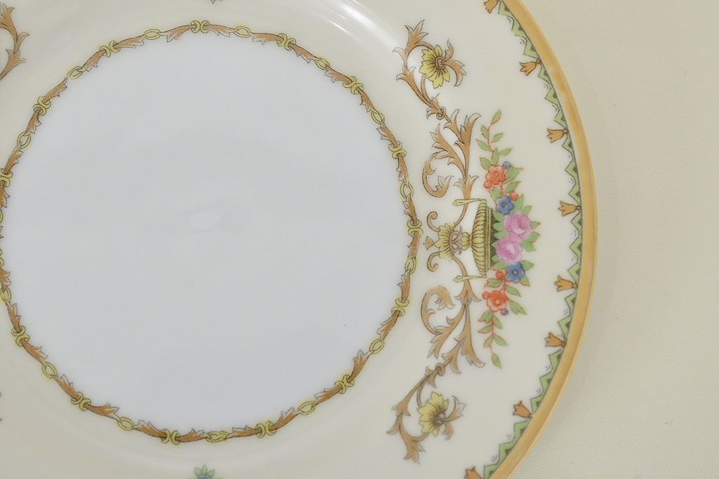 オールドノリタケ　カップ&ソーサー　ケーキ皿など3点(洋食器、Noritake)(R-047443)