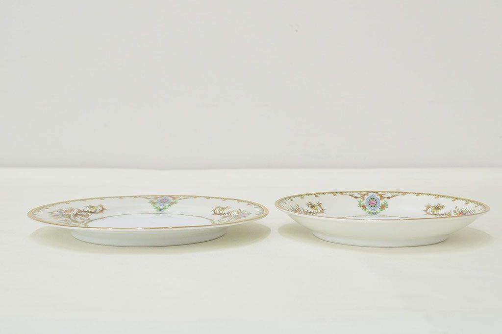 オールドノリタケ　カップ&ソーサー　ケーキ皿など3点(洋食器、Noritake)(R-047443)