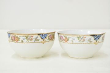 オールドノリタケ　カップ&ソーサー2客　KPM皿　大・小各2枚(洋食器、Noritake)(R-047444)