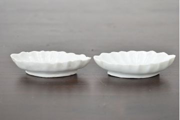 江戸期　古伊万里　豆皿など5点(染付微塵唐草、成化年製、雛道具)(R-047445)