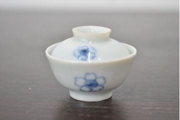 江戸期　古伊万里　豆皿など5点(染付微塵唐草、成化年製、雛道具)(R-047445)