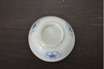 江戸期　古伊万里　豆皿など5点(染付微塵唐草、成化年製、雛道具)(R-047445)