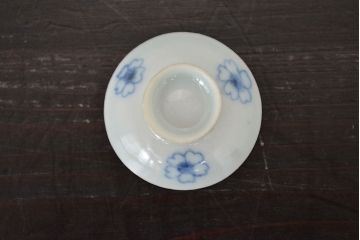 江戸期　古伊万里　豆皿など5点(染付微塵唐草、成化年製、雛道具)(R-047445)