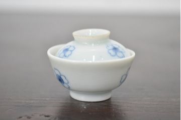 江戸期　古伊万里　豆皿など5点(染付微塵唐草、成化年製、雛道具)(R-047445)