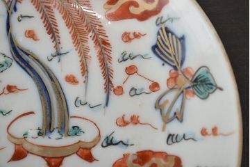 江戸期　伊万里焼　色絵　小皿6枚(和食器)(R-047453)