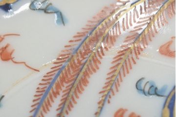 江戸期　伊万里焼　色絵　小皿6枚(和食器)(R-047453)