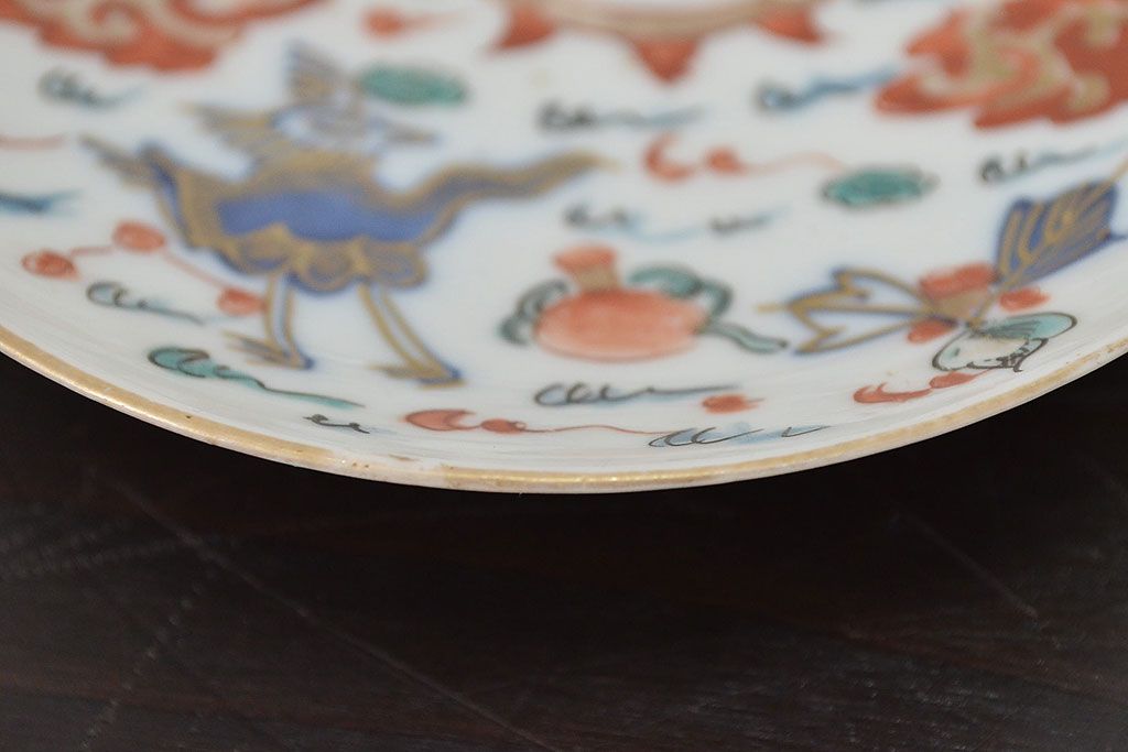 江戸期　伊万里焼　色絵　小皿6枚(和食器)(R-047453)