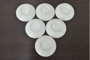 江戸期　伊万里焼　色絵　小皿6枚(和食器)(R-047453)