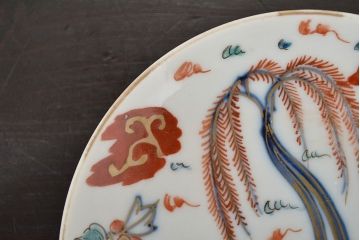 江戸期　伊万里焼　色絵　小皿3枚(和食器)(R-047454)