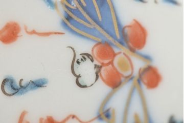 江戸期　伊万里焼　色絵　小皿3枚(和食器)(R-047454)