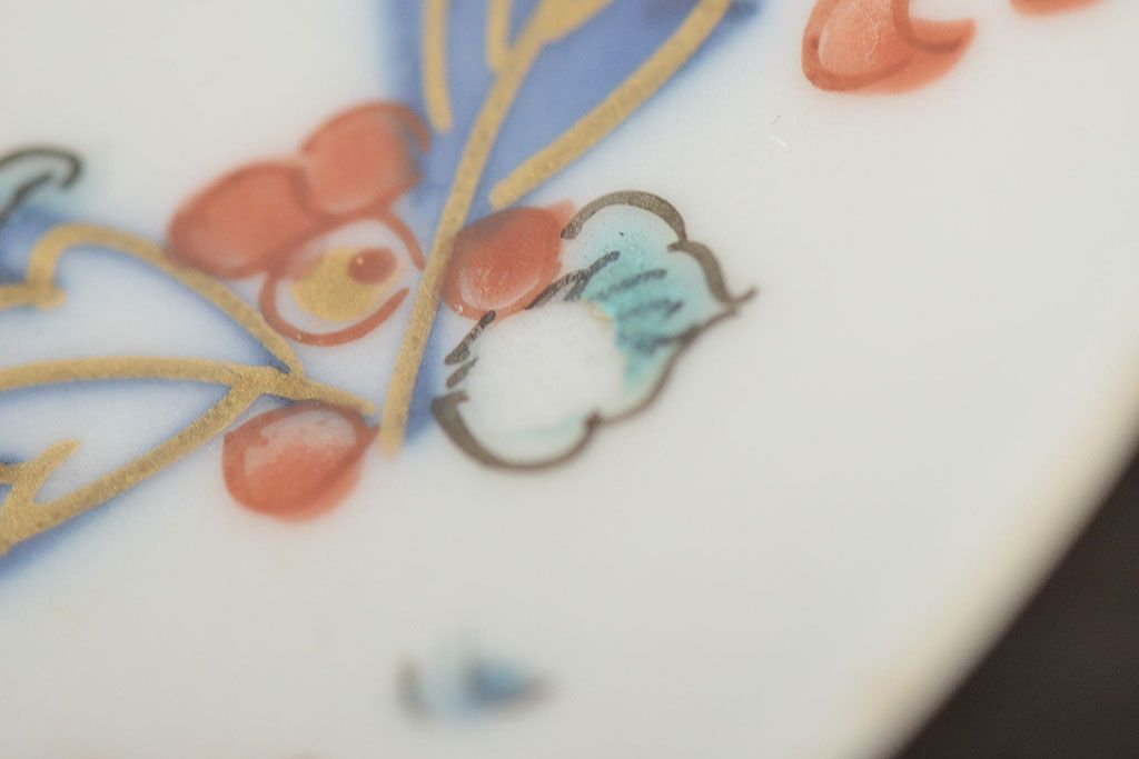 江戸期　伊万里焼　色絵　小皿3枚(和食器)(R-047454)