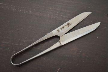 戦前　水田國重作　呉服鋏　共箱(ハサミ、はさみ)(R-047466)