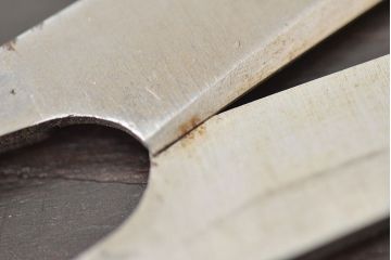 戦前　水田國重作　呉服鋏　共箱(ハサミ、はさみ)(R-047466)