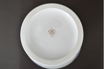 大倉陶園　ブルーローズ　花瓶　定価43,200円(花器、フラワーベース)(R-047467)