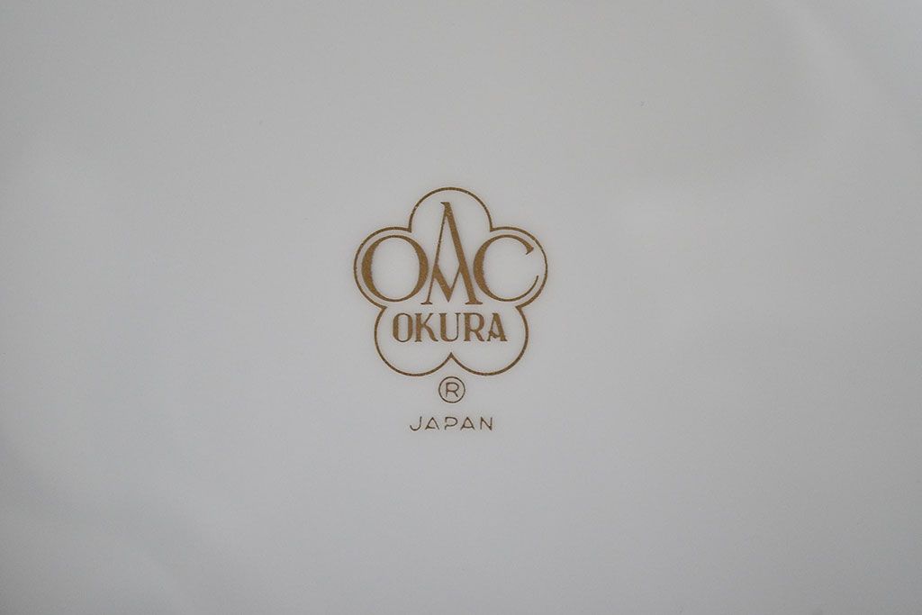 大倉陶園　ブルーローズ　花瓶　定価43,200円(花器、フラワーベース)(R-047467)