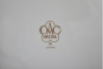 大倉陶園　ブルーローズ　花瓶　定価43,200円(花器、フラワーベース)(R-047467)