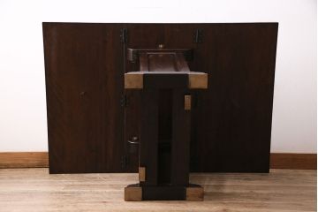 中古　ビンテージ　松本民芸家具　♯11型　上品なデザインのバタフライテーブル(エクステンションテーブル、机)(R-047468)