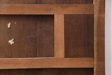 アンティーク建具　明治大正期　栗材　歳月を重ねた風合いが趣溢れる蔵戸(玄関戸、引き戸、建具)(R-047470)