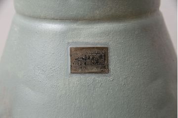 シャビーな雰囲気がお洒落なミルク缶(ペイント、牛乳缶、ディスプレイ、ガーデニング雑貨)(R-047473)