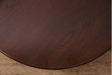 和製アンティーク　落ち着いた色味が魅力的な栓材製のちゃぶ台(座卓、ローテーブル、折りたたみテーブル)(R-047501)