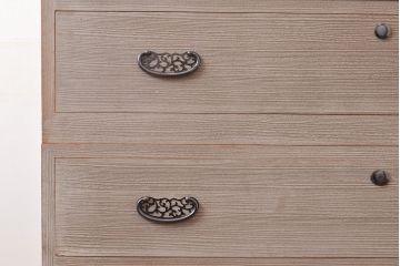 中古　民芸家具　厚手桐材をお品全てに用いられた国産手造りの衣装箪笥(整理箪笥、和タンス、引き出し、桐箪笥、桐たんす)(R-047506)