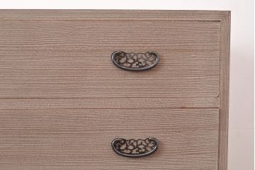 中古　民芸家具　厚手桐材をお品全てに用いられた国産手造りの衣装箪笥(整理箪笥、和タンス、引き出し、桐箪笥、桐たんす)(R-047506)