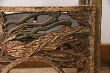 アンティーク雑貨　昭和レトロ　初雪(Hatsuyuki)　手動式かき氷機(手回し、ディスプレイ)(R-047522)