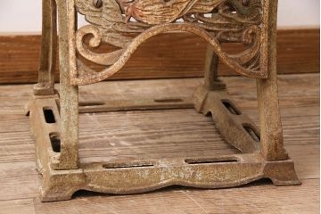 アンティーク雑貨　昭和レトロ　初雪(Hatsuyuki)　手動式かき氷機(手回し、ディスプレイ)(R-047522)